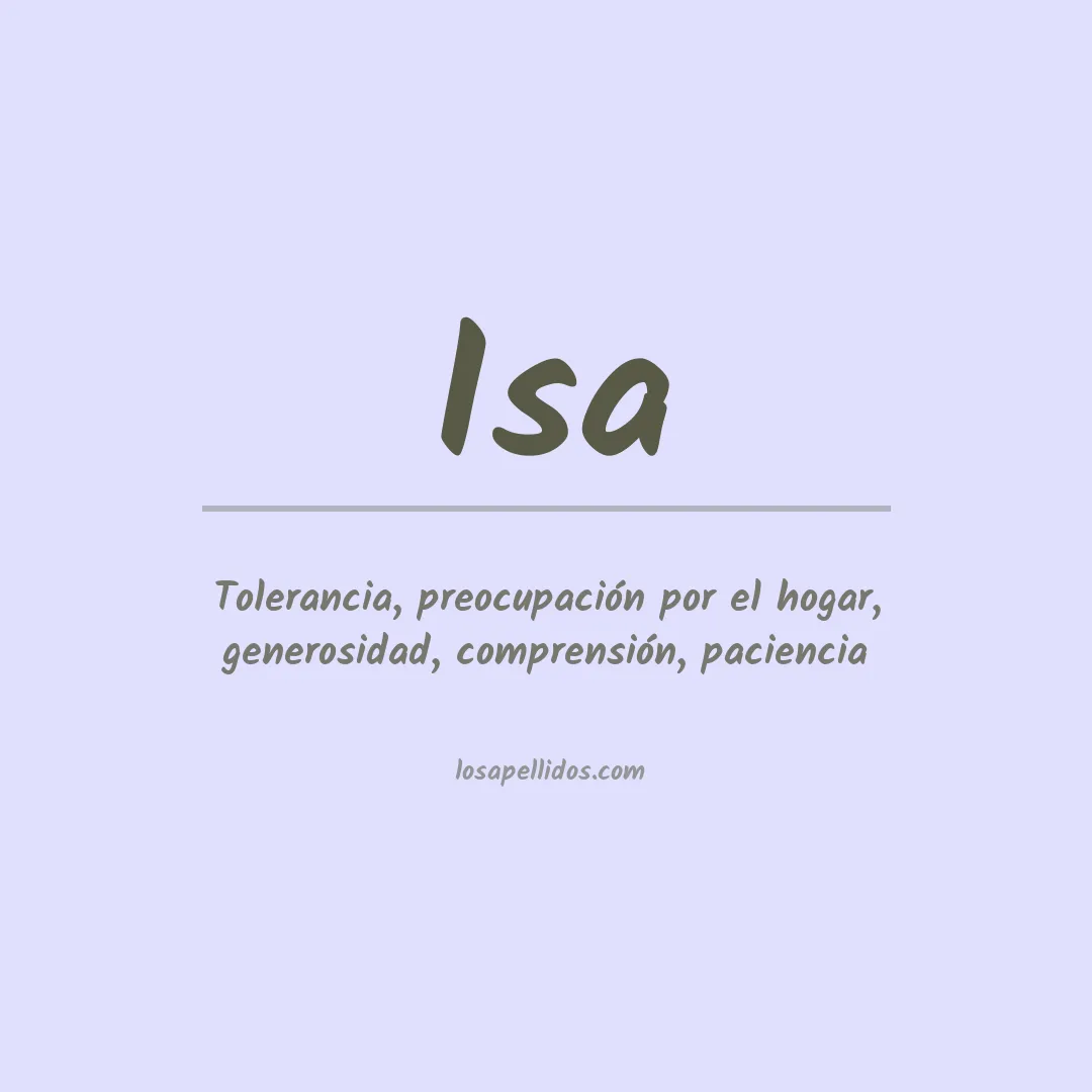 Apellido Isa