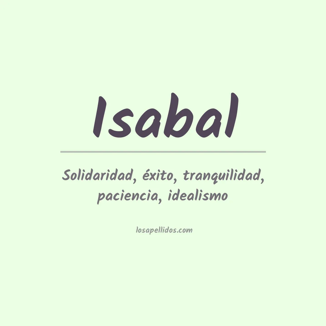 Apellido Isabal