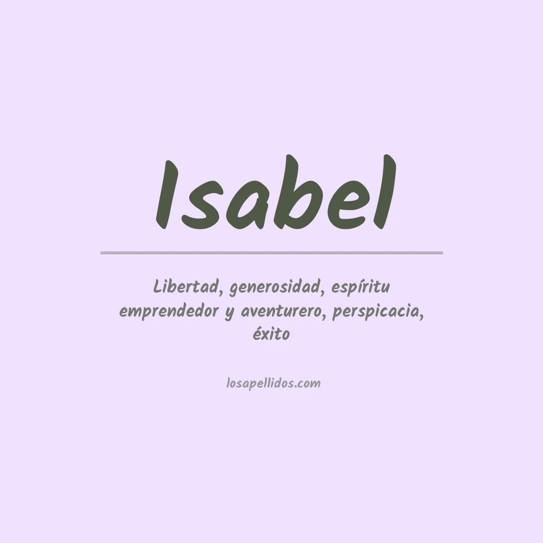 Apellido Isabel