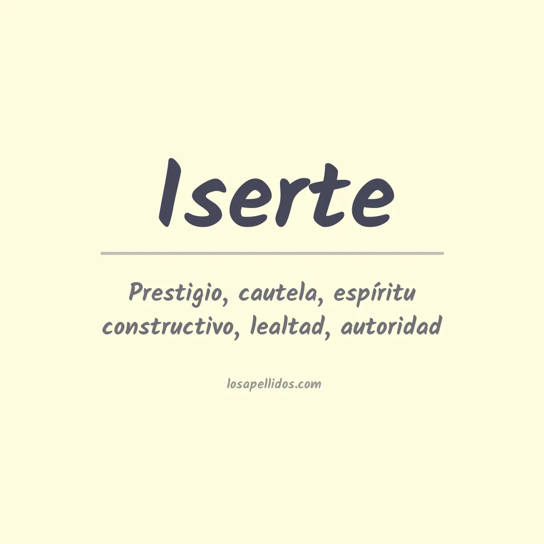 Apellido Iserte