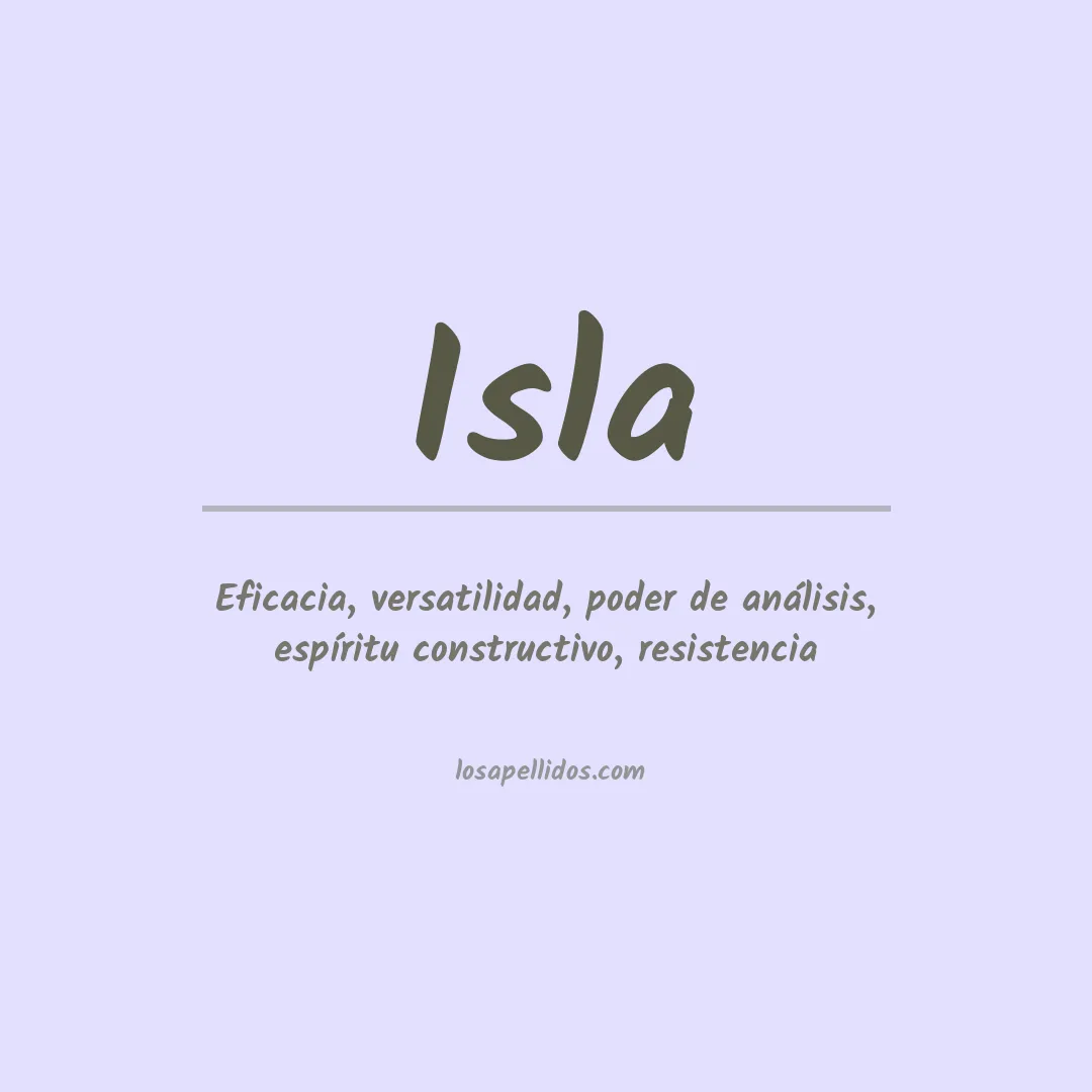 Apellido Isla