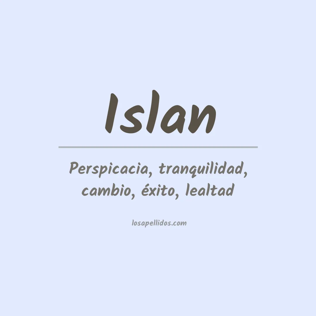 Apellido Islan