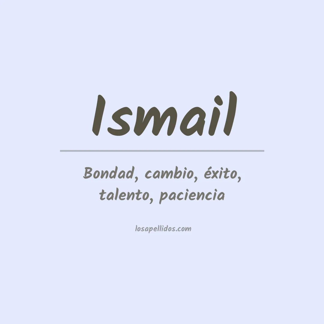 Apellido Ismail