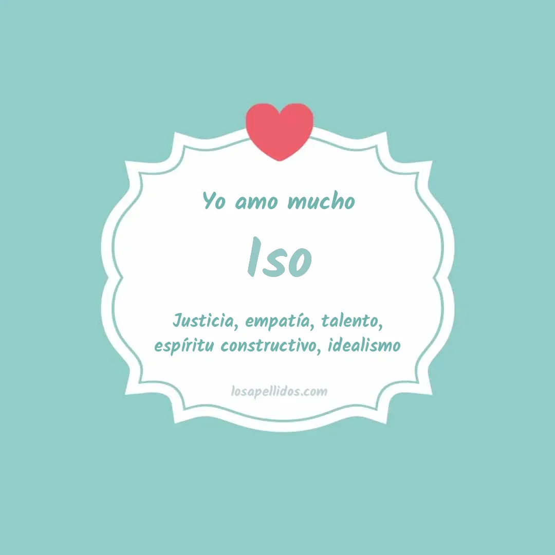 Yo amo mucho Iso