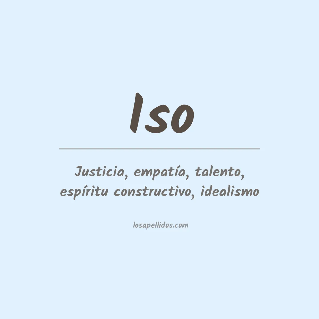 Apellido Iso