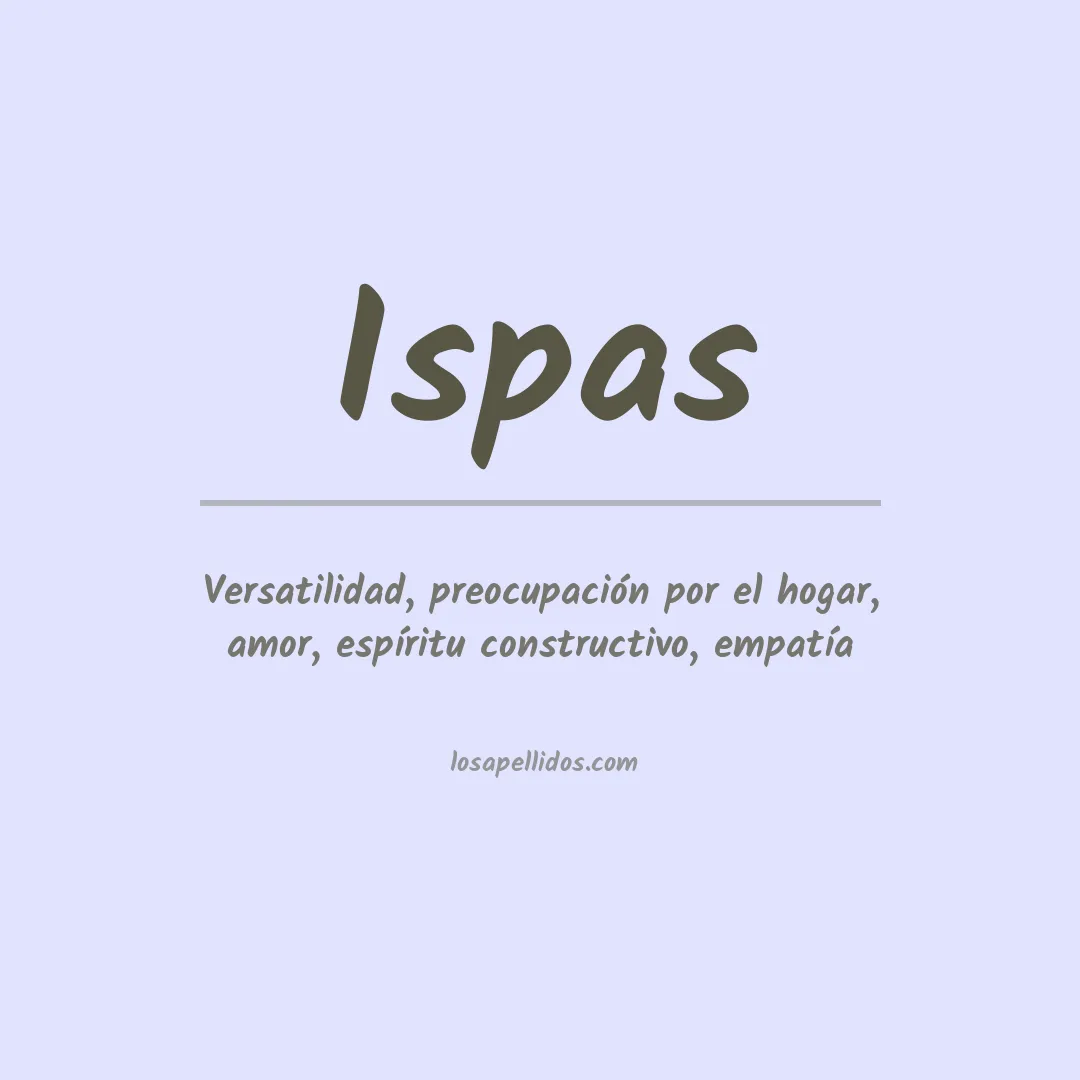 Apellido Ispas