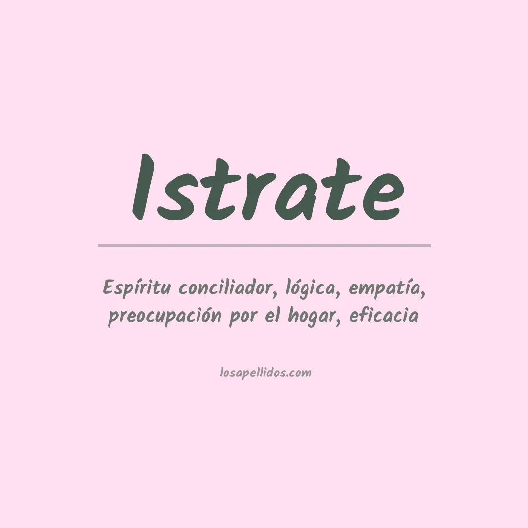 Apellido Istrate