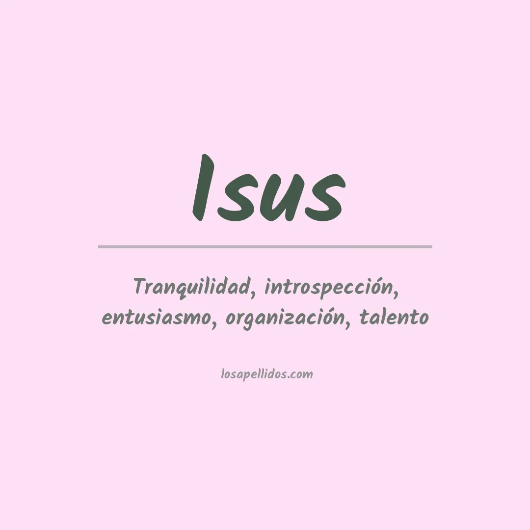 Apellido Isus