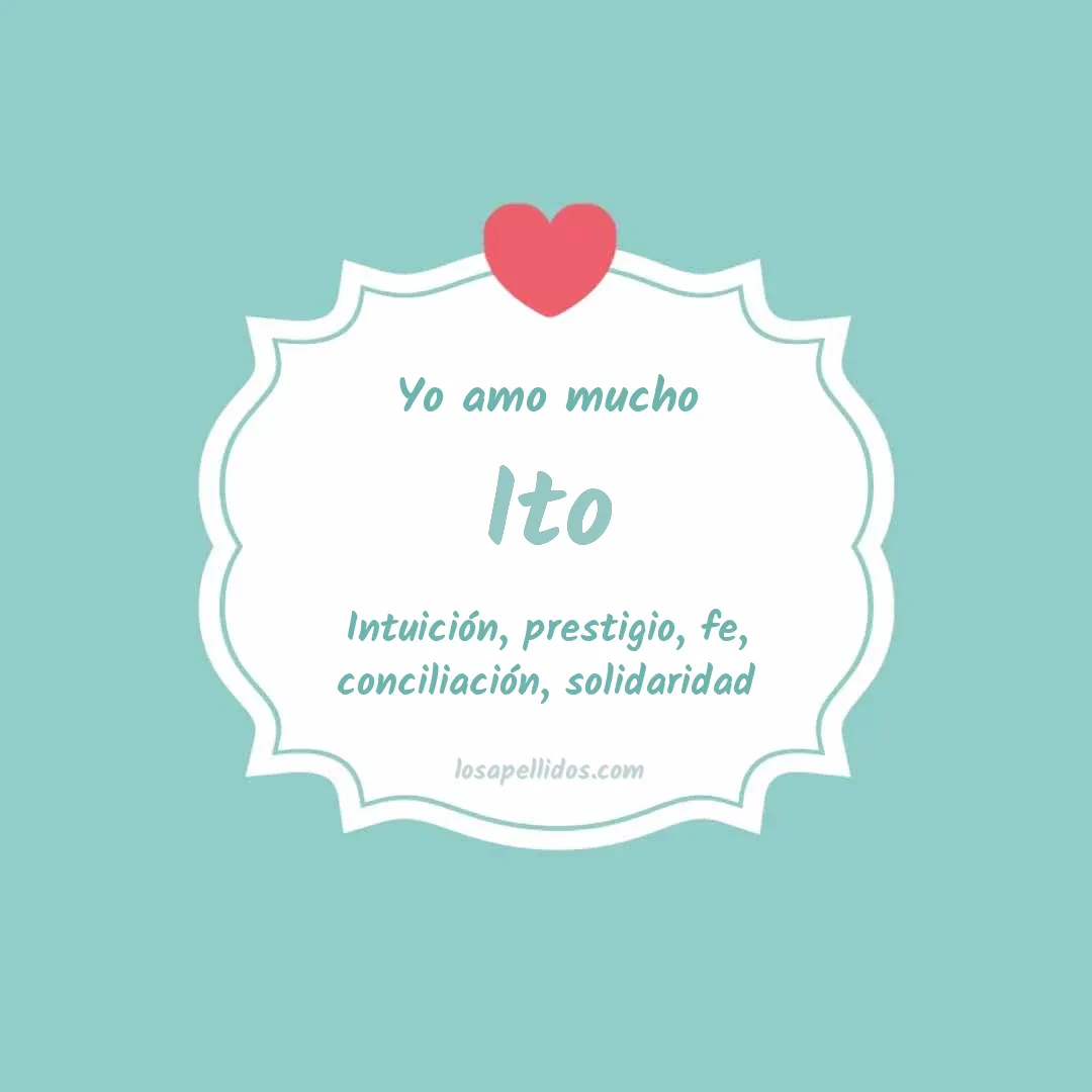 Yo amo mucho Ito