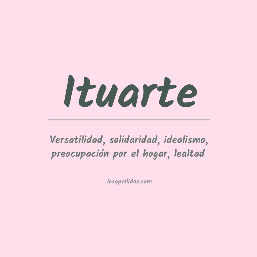 Apellido Ituarte