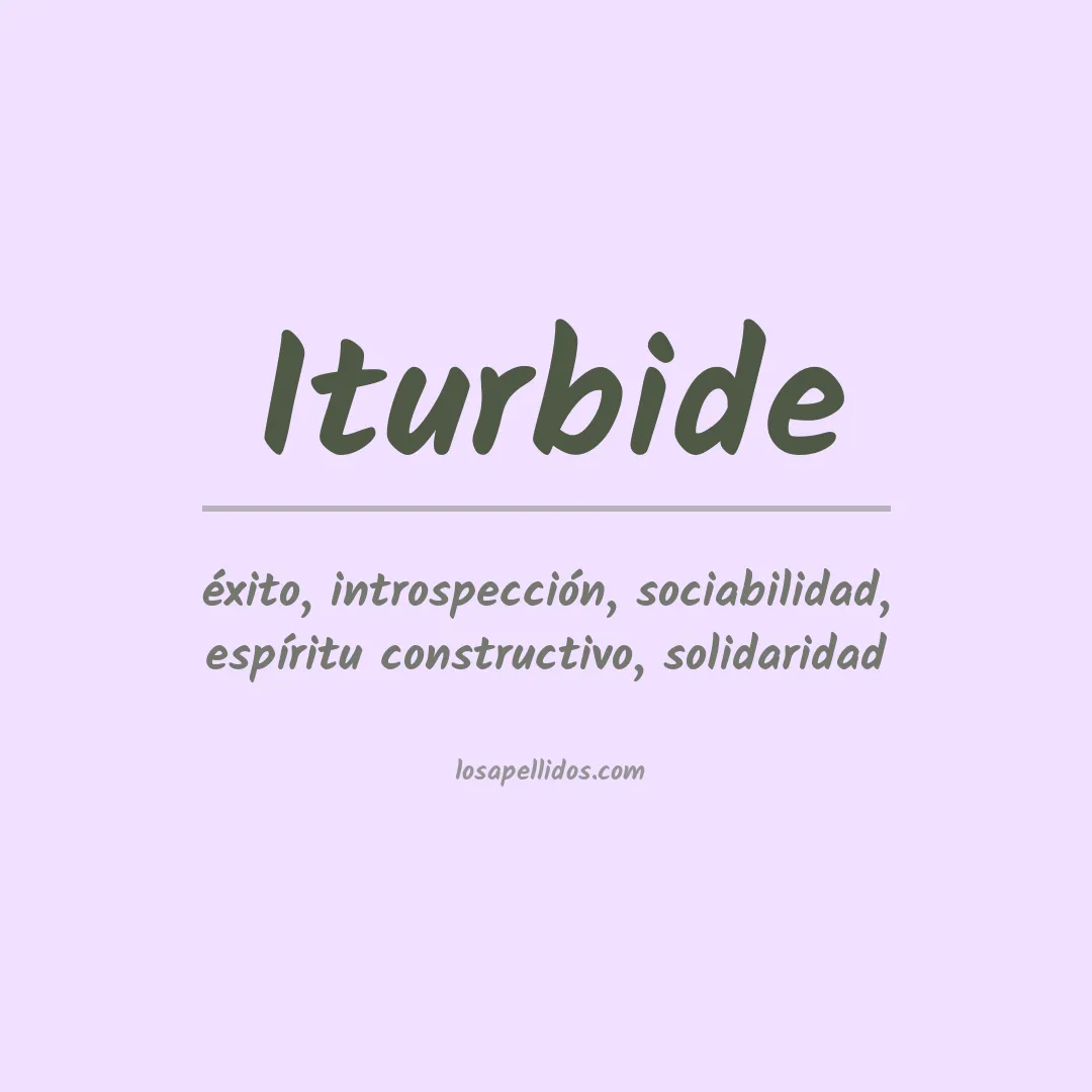 Apellido Iturbide