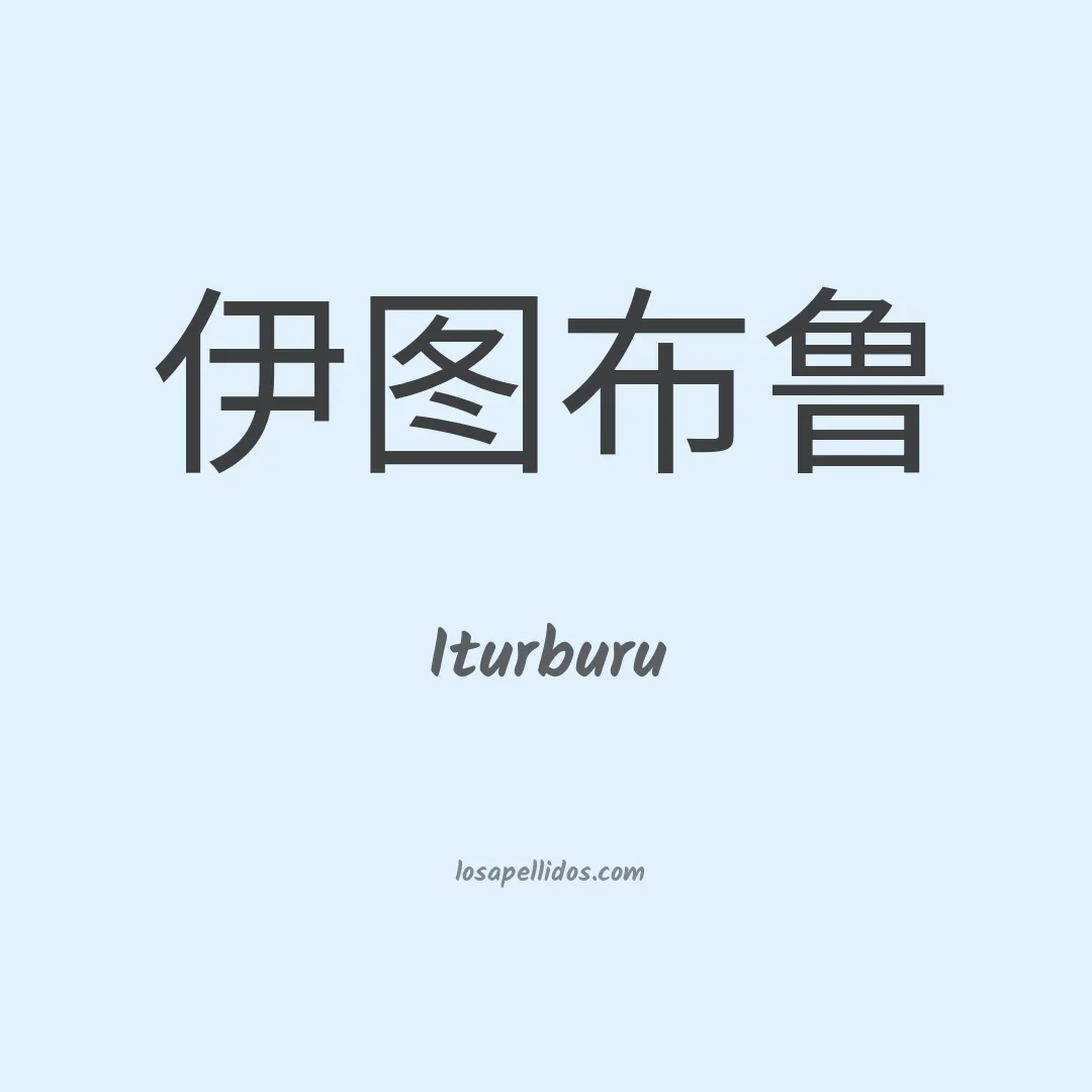 Iturburu en chino