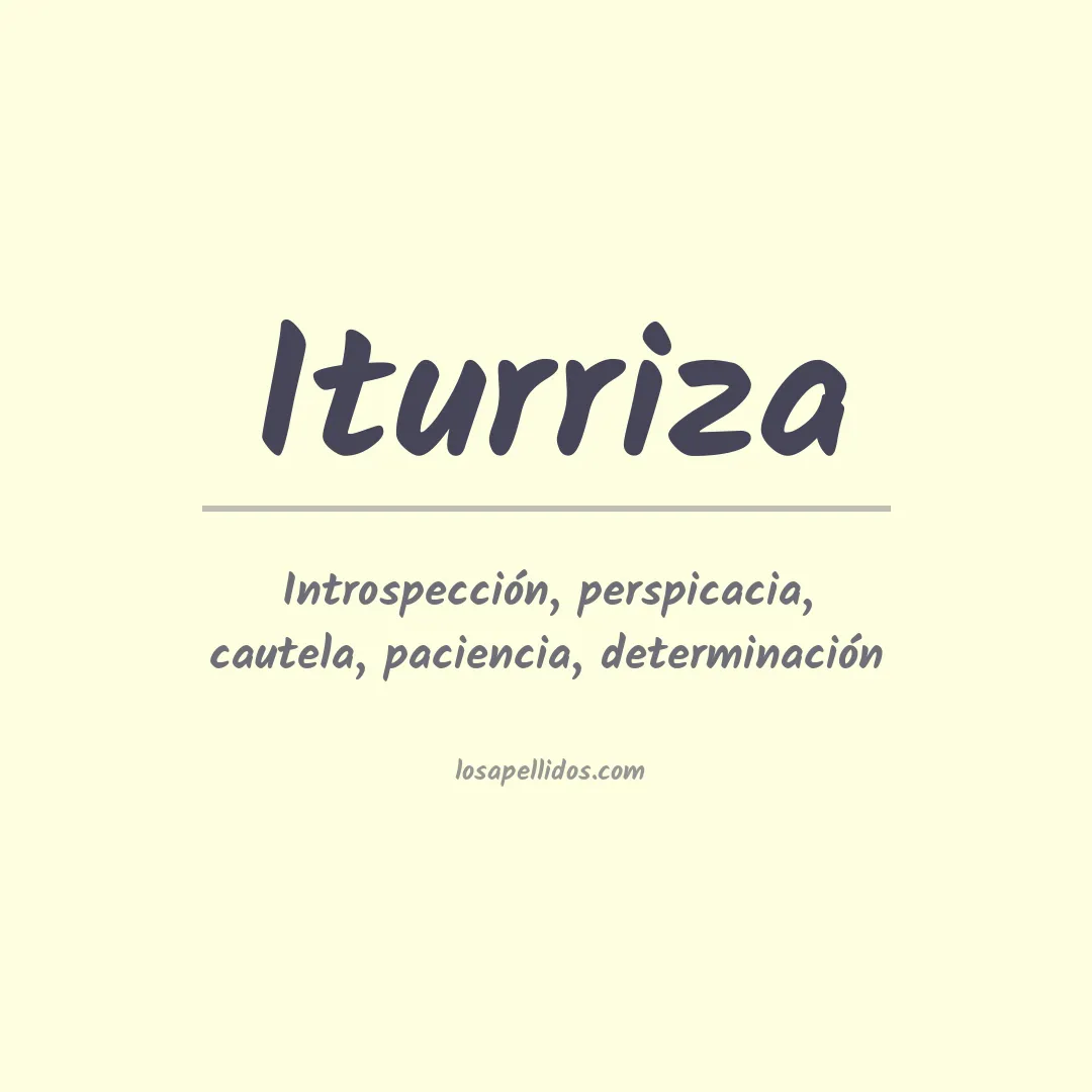 Apellido Iturriza