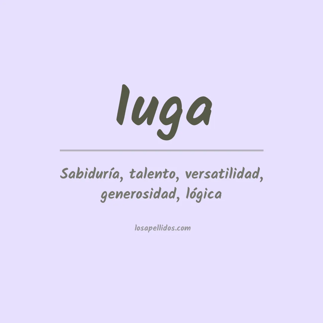Apellido Iuga