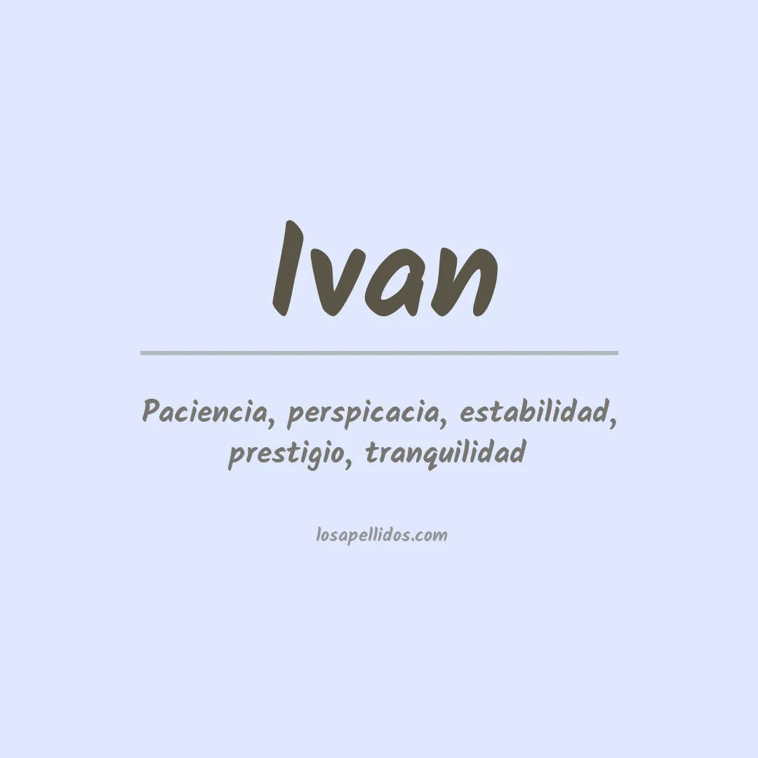 Apellido Ivan
