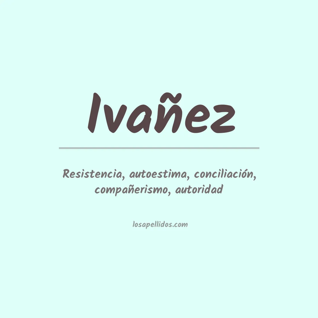 Apellido Ivañez