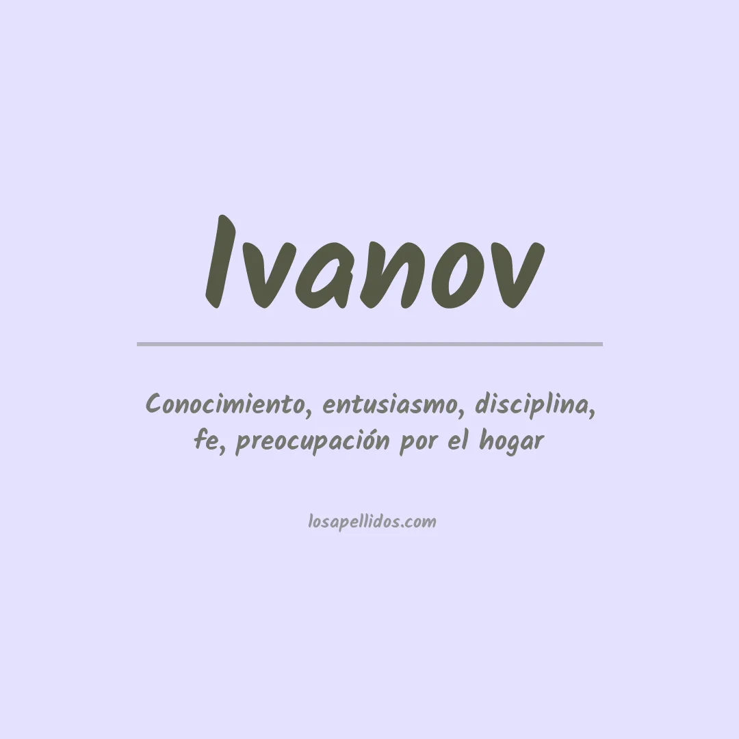 Apellido Ivanov