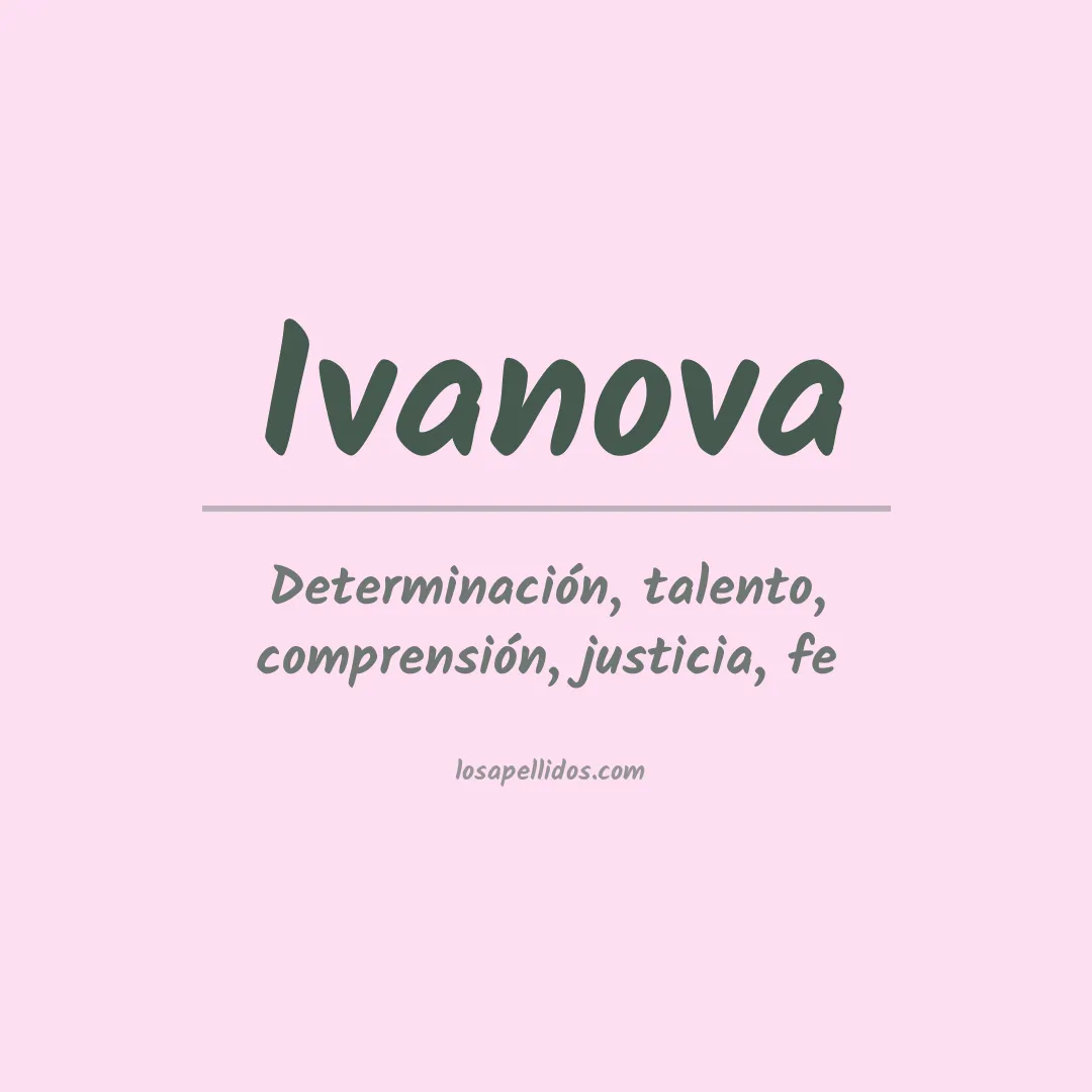 Apellido Ivanova