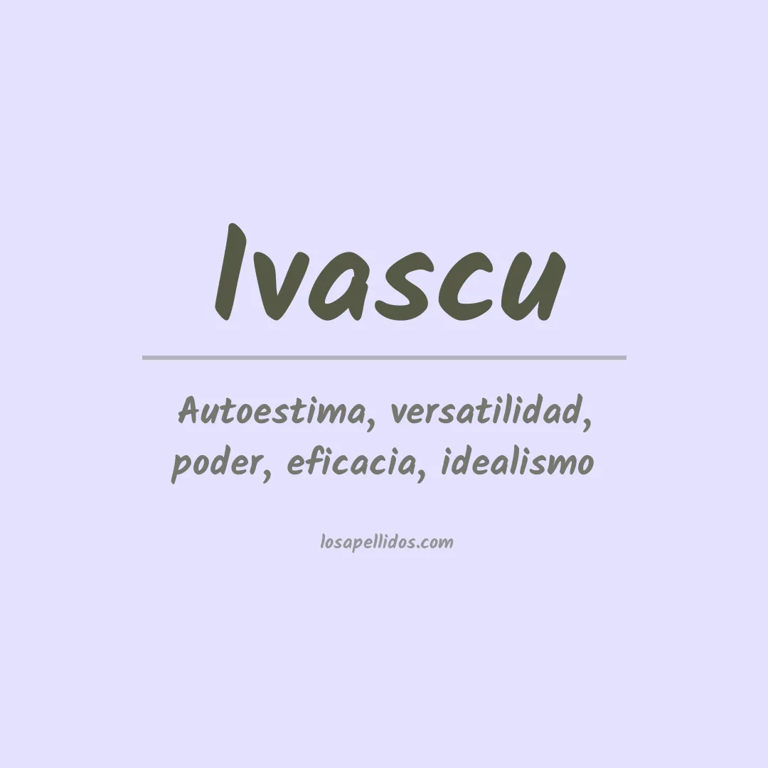 Apellido Ivascu