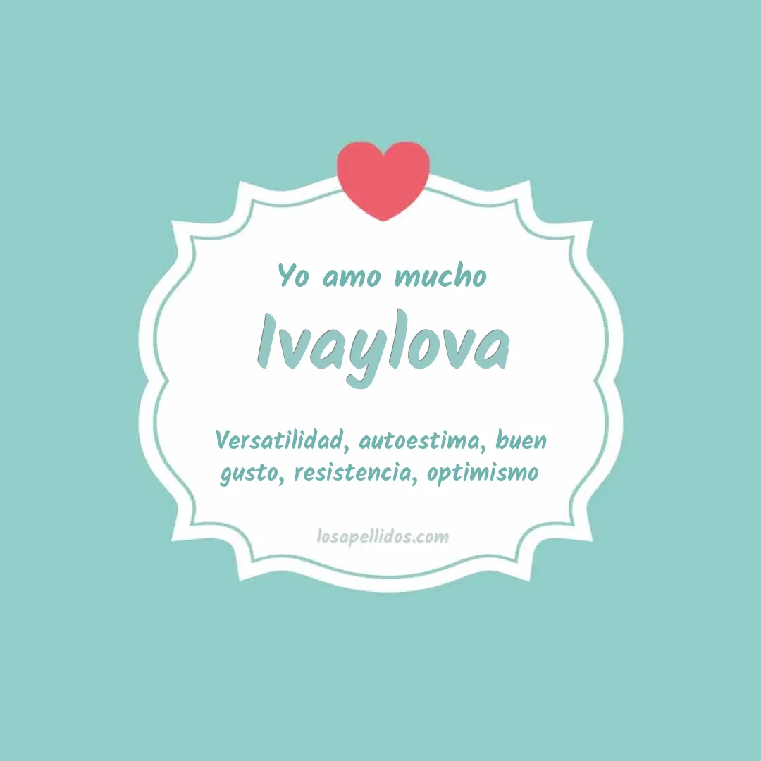 Yo amo mucho Ivaylova