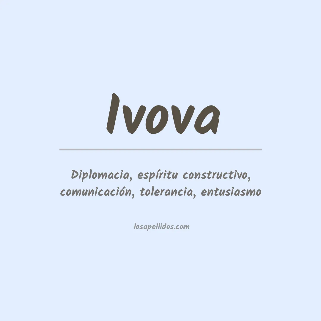 Apellido Ivova