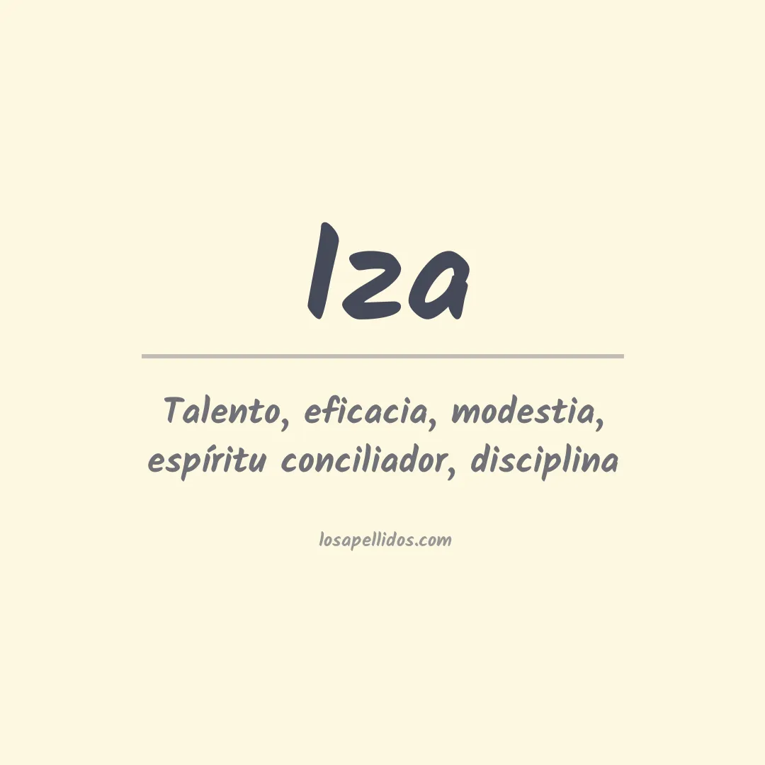 Apellido Iza