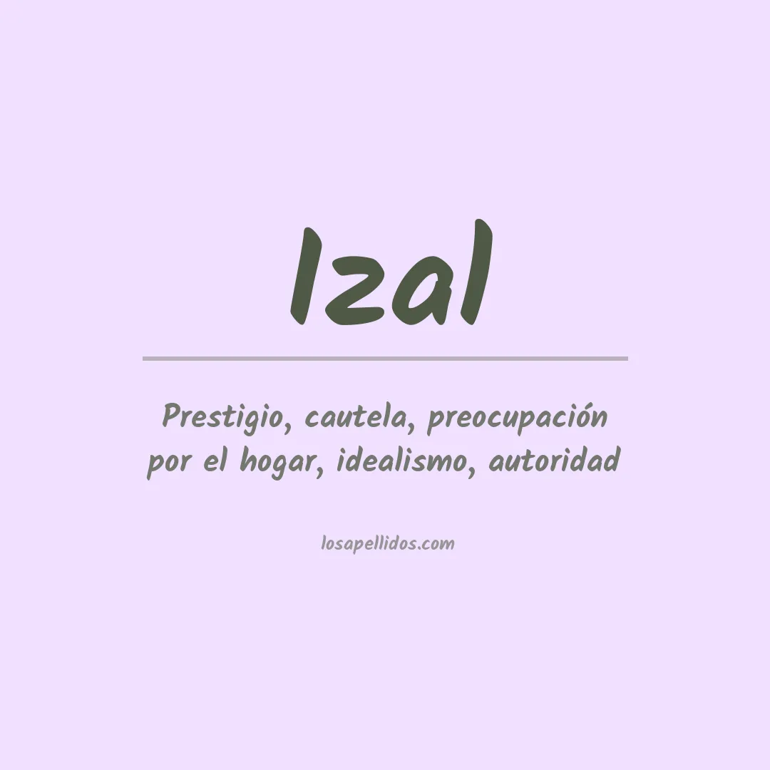 Apellido Izal