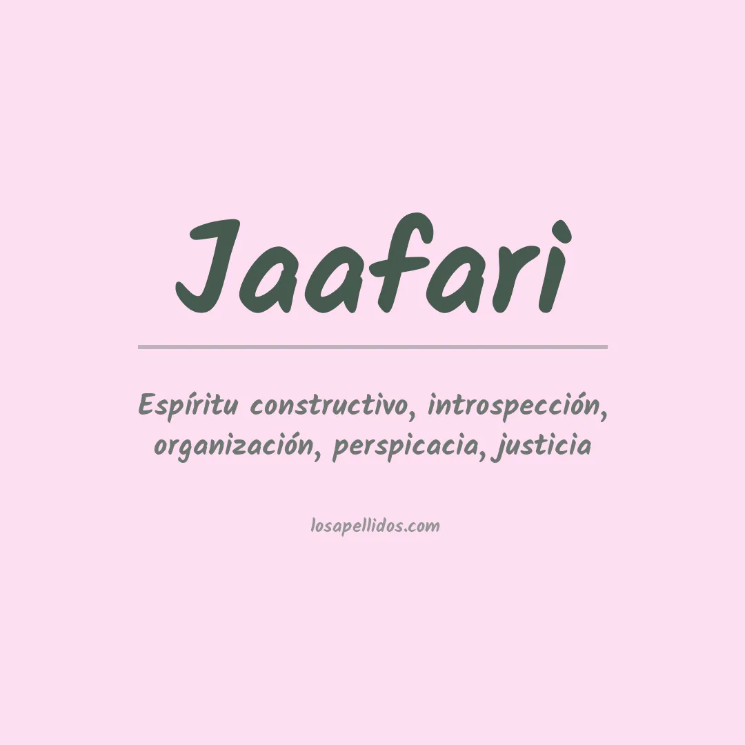 Apellido Jaafari