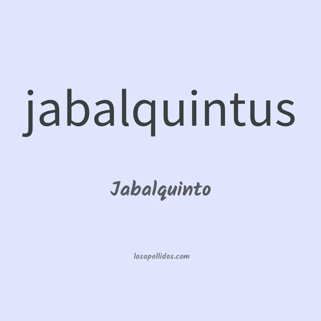 Jabalquinto en chino