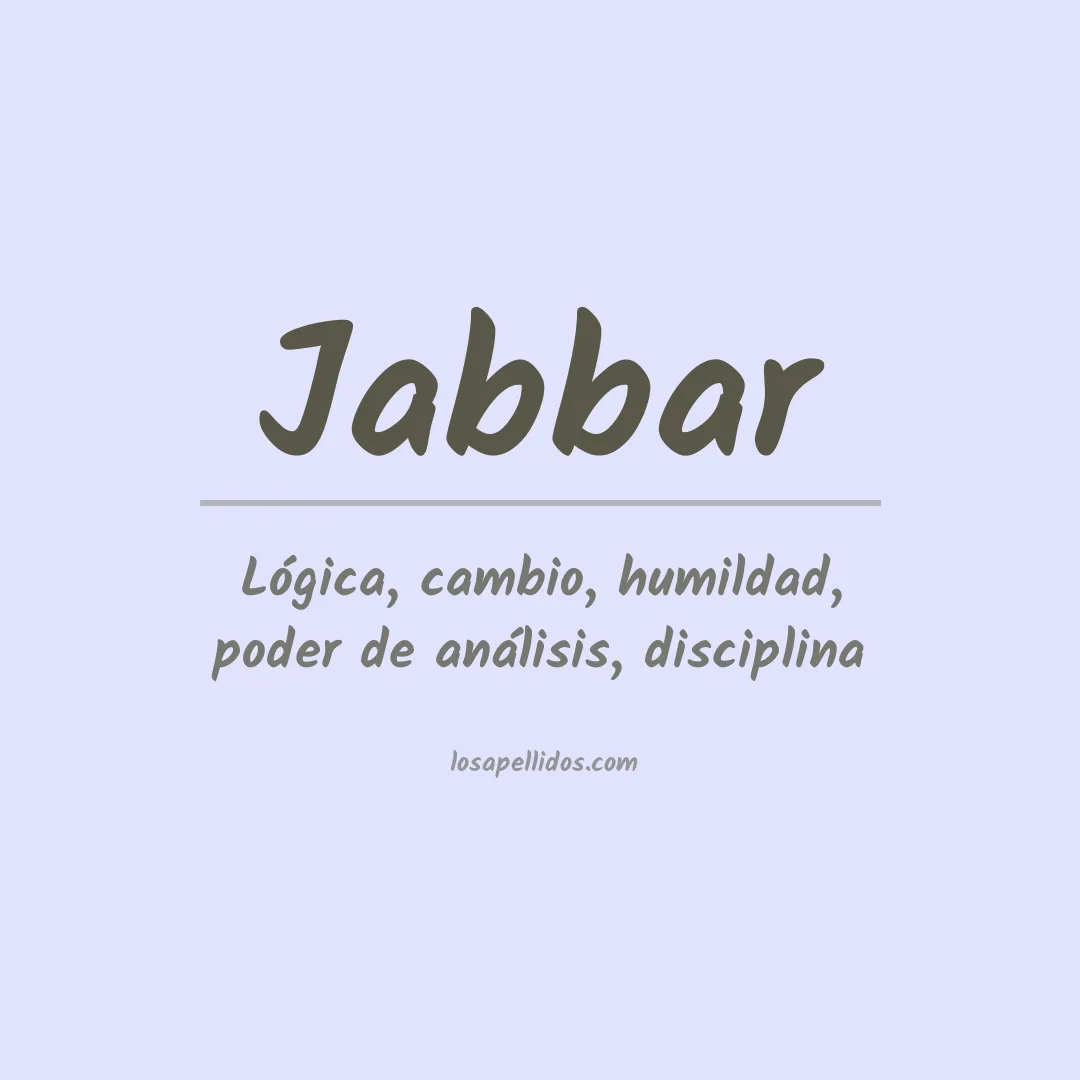 Apellido Jabbar