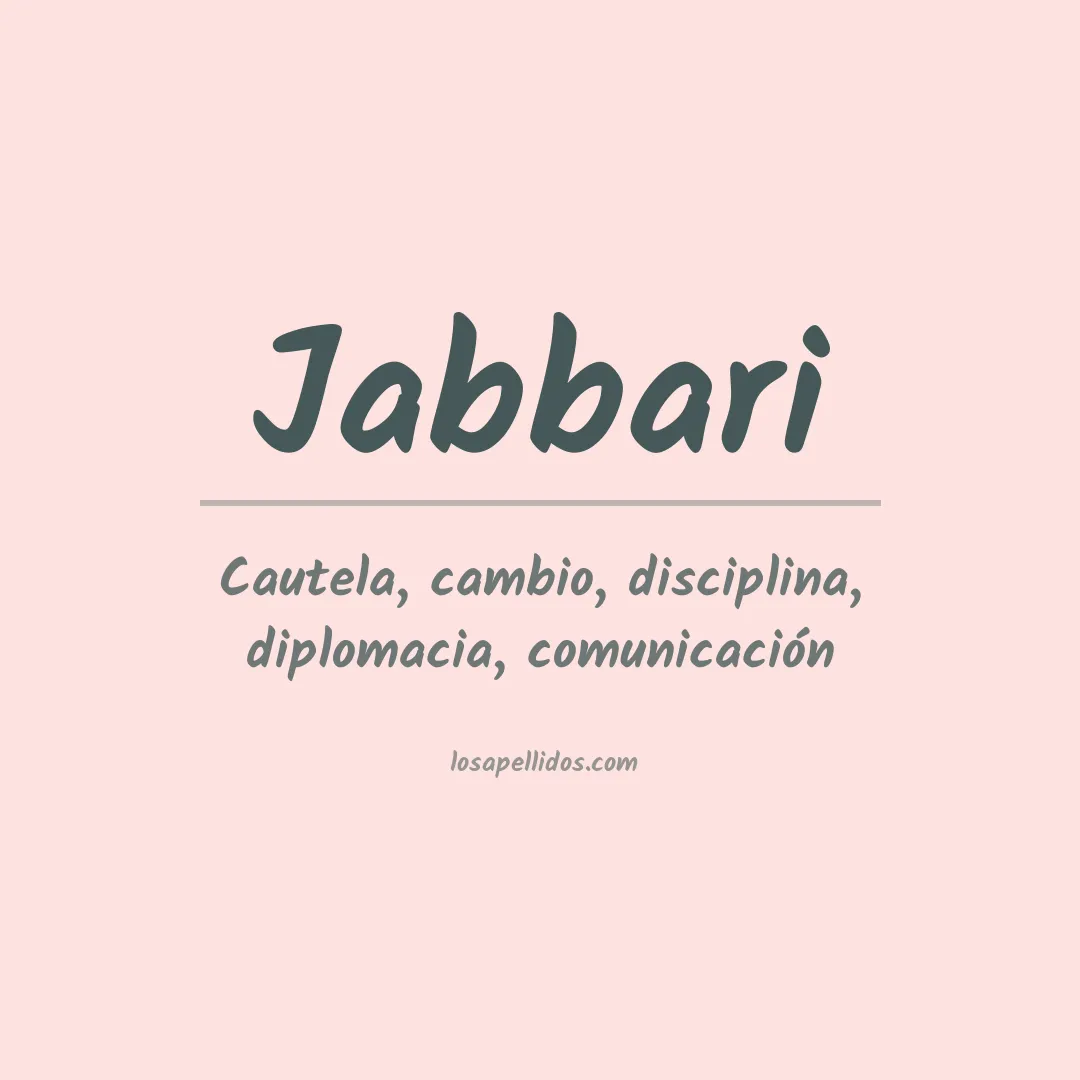 Apellido Jabbari