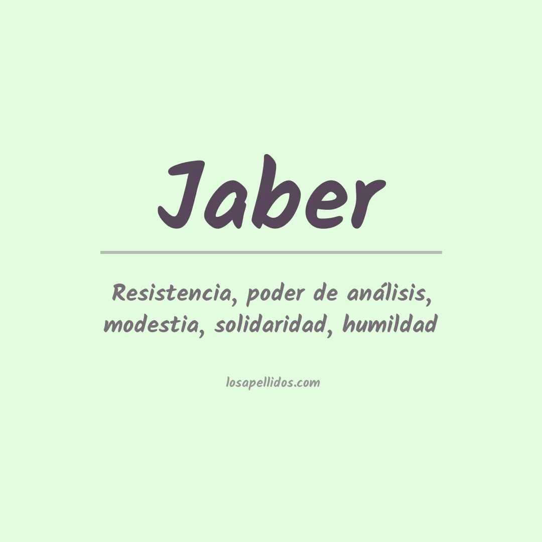 Apellido Jaber