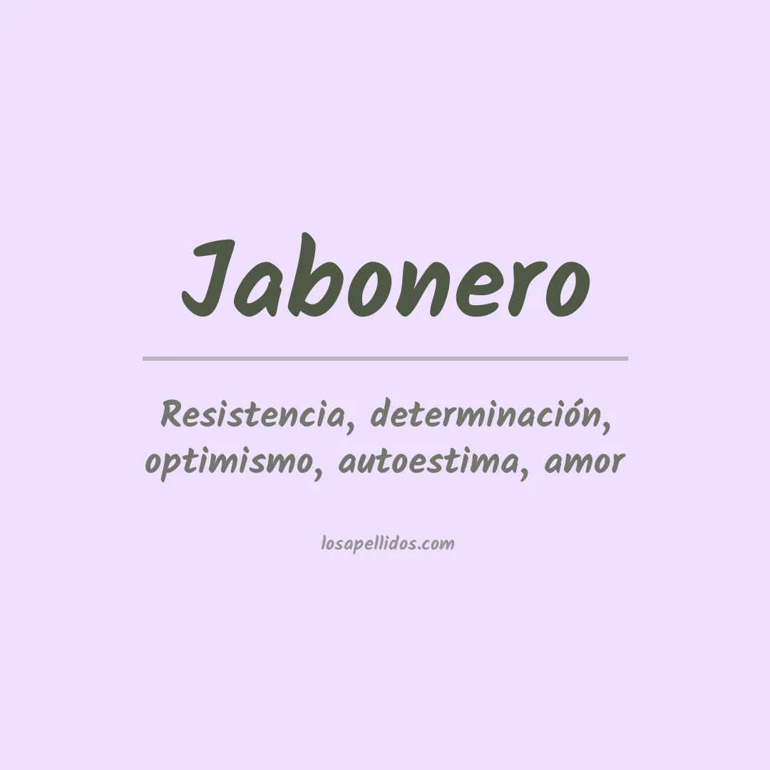 Apellido Jabonero