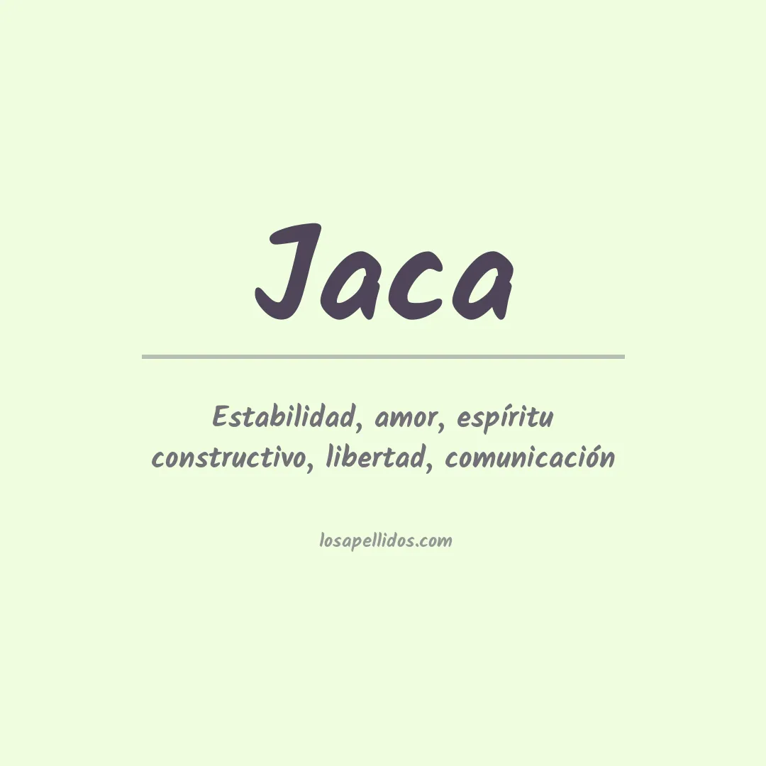 Apellido Jaca
