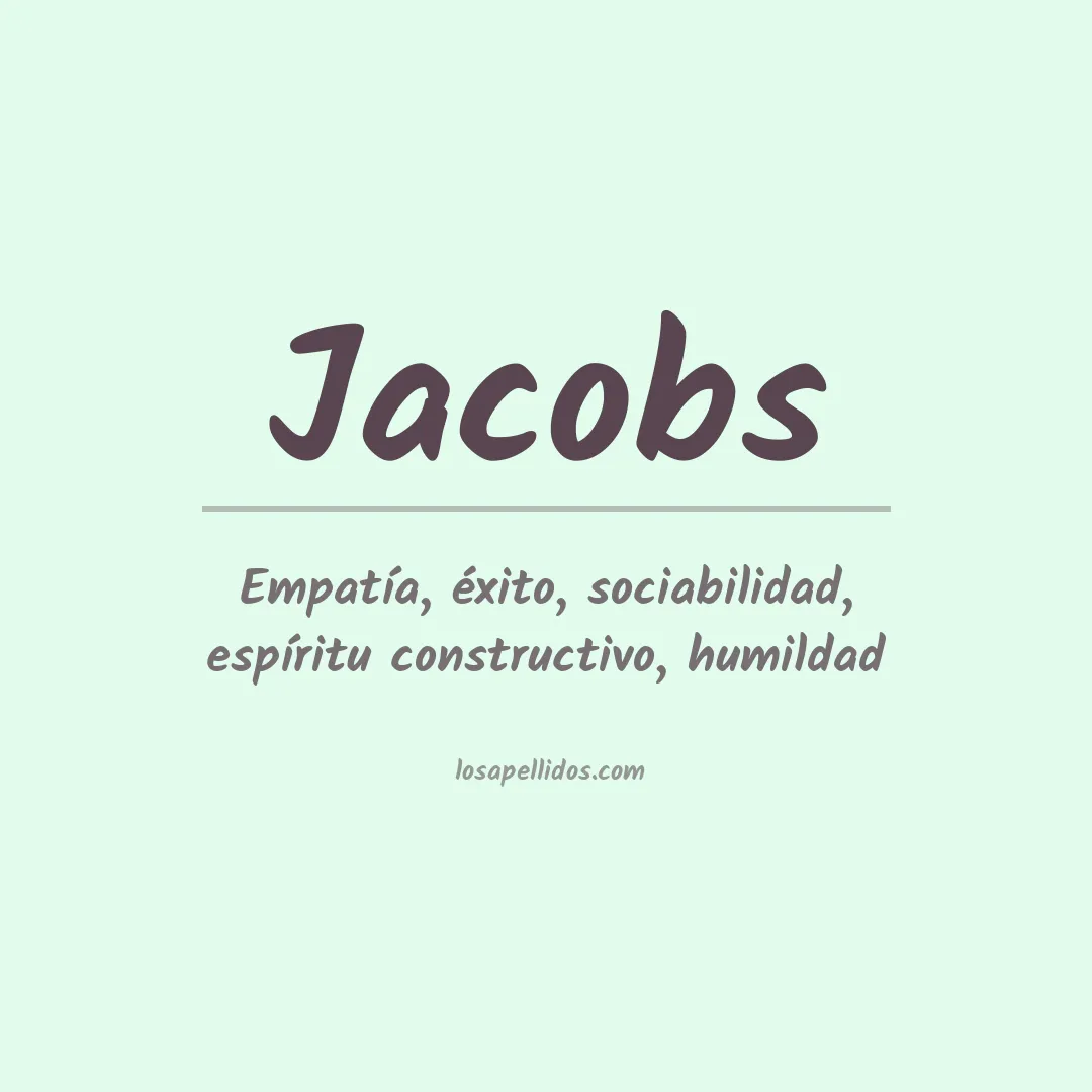 Apellido Jacobs