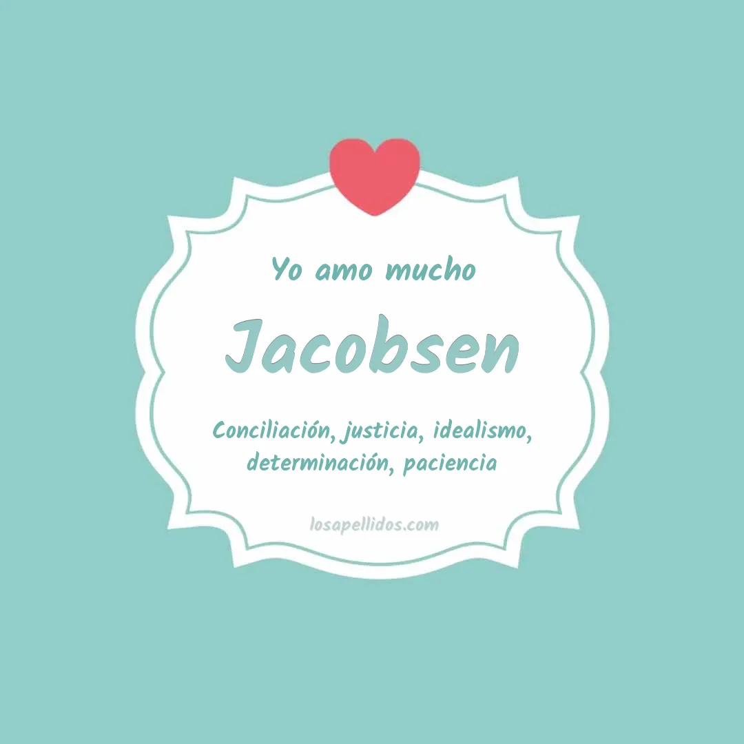 Yo amo mucho Jacobsen