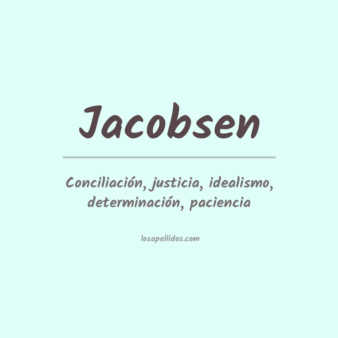 Apellido Jacobsen