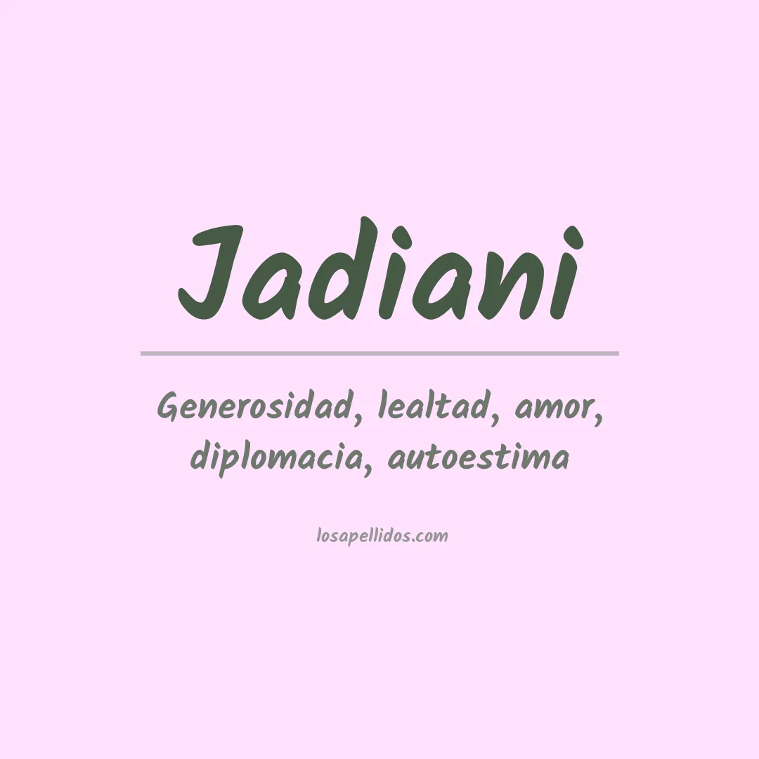 Apellido Jadiani