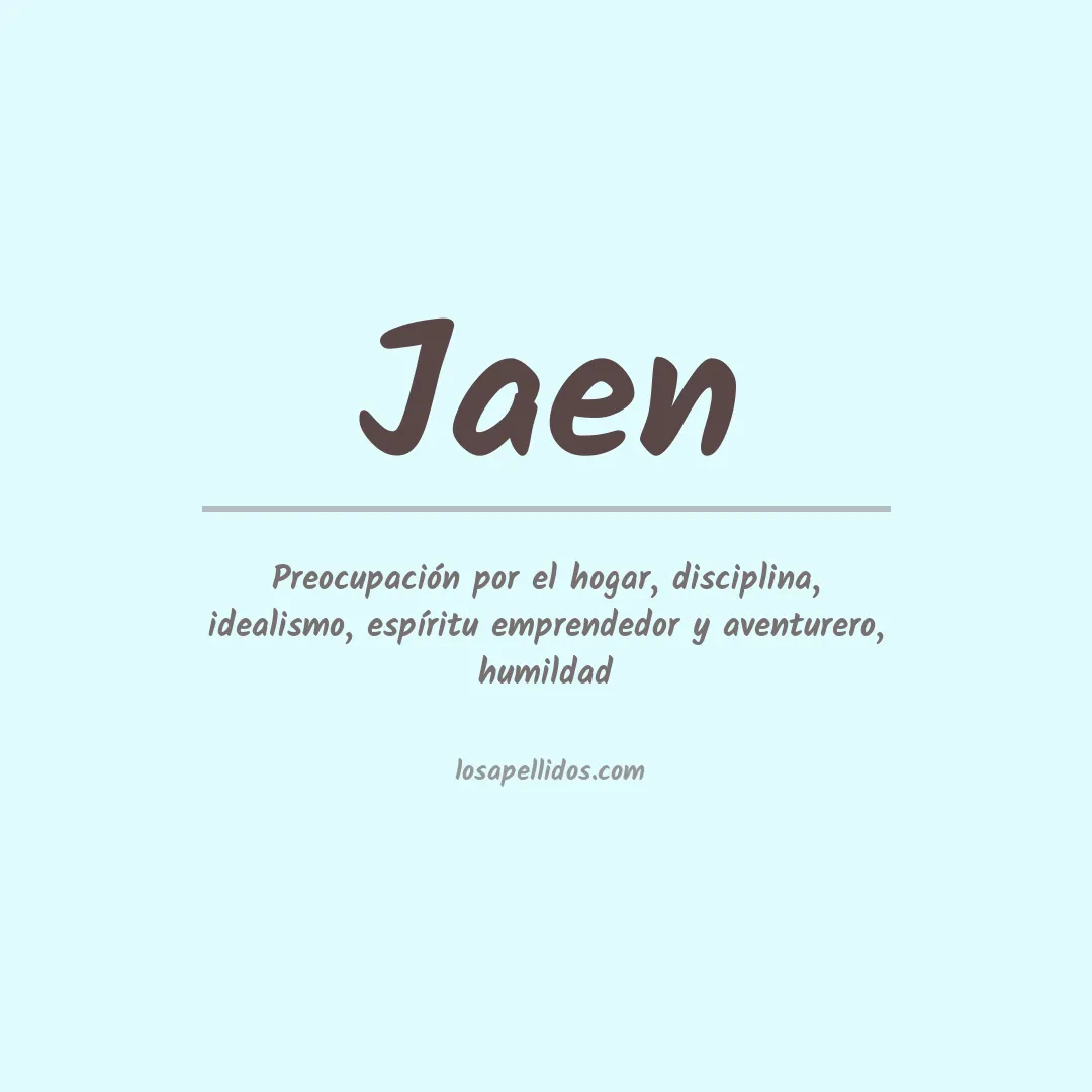 Apellido Jaén