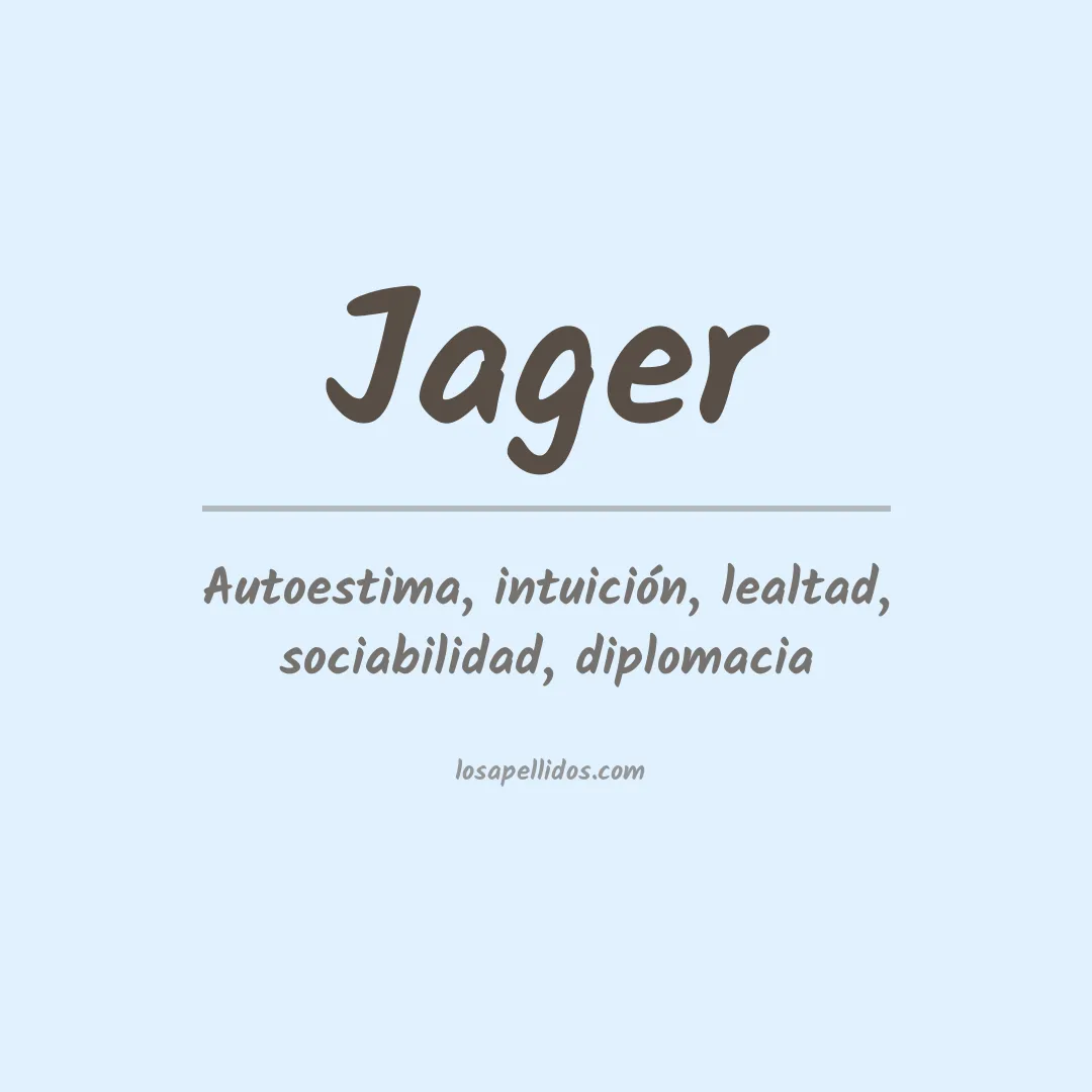 Apellido Jager