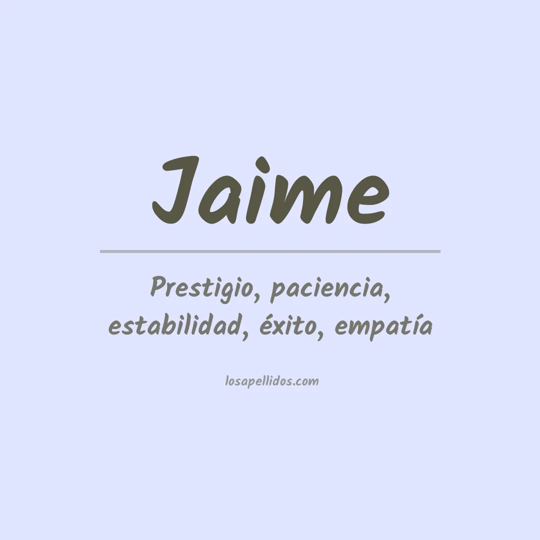 Apellido Jaime