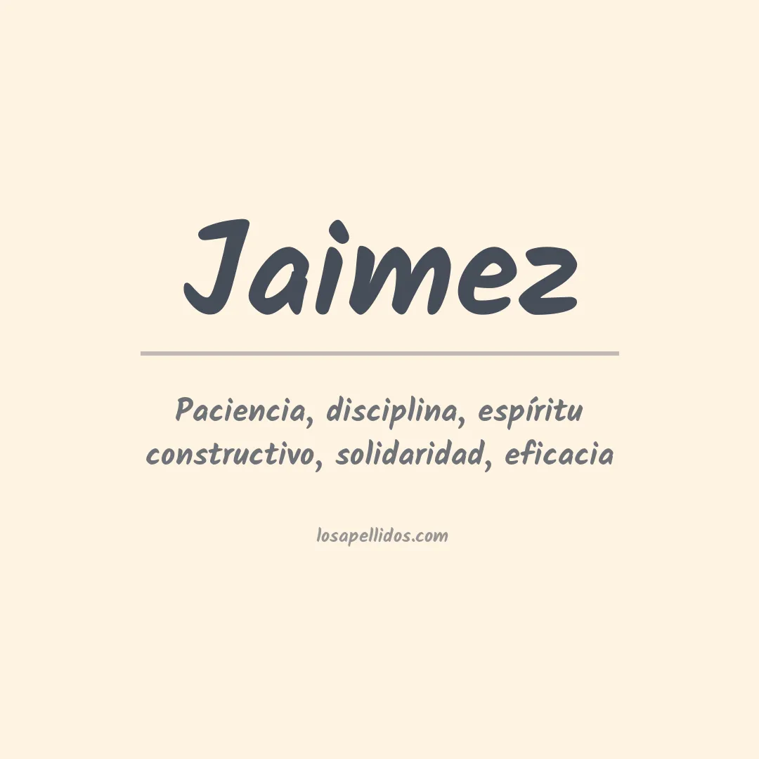 Apellido Jáimez