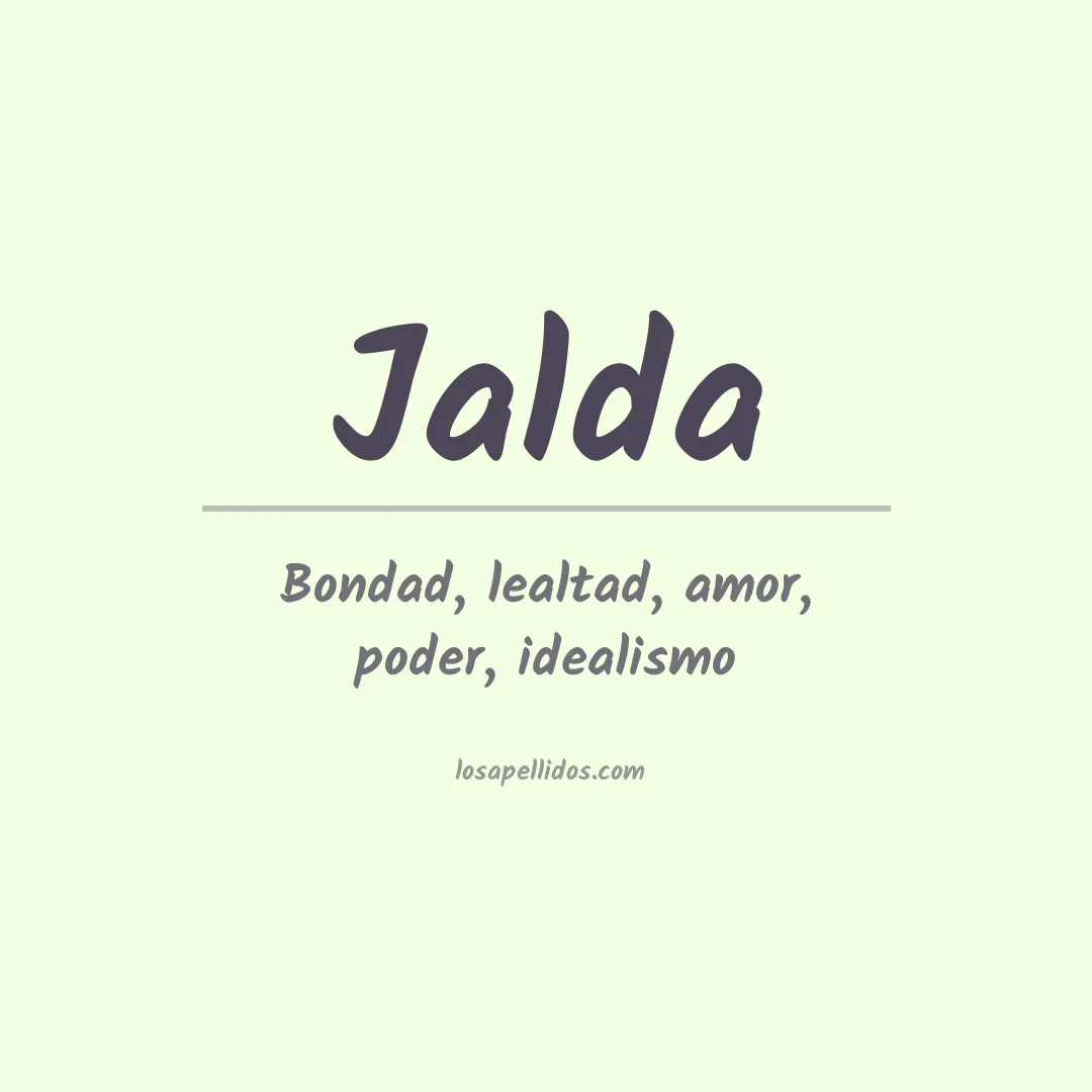 Apellido Jalda