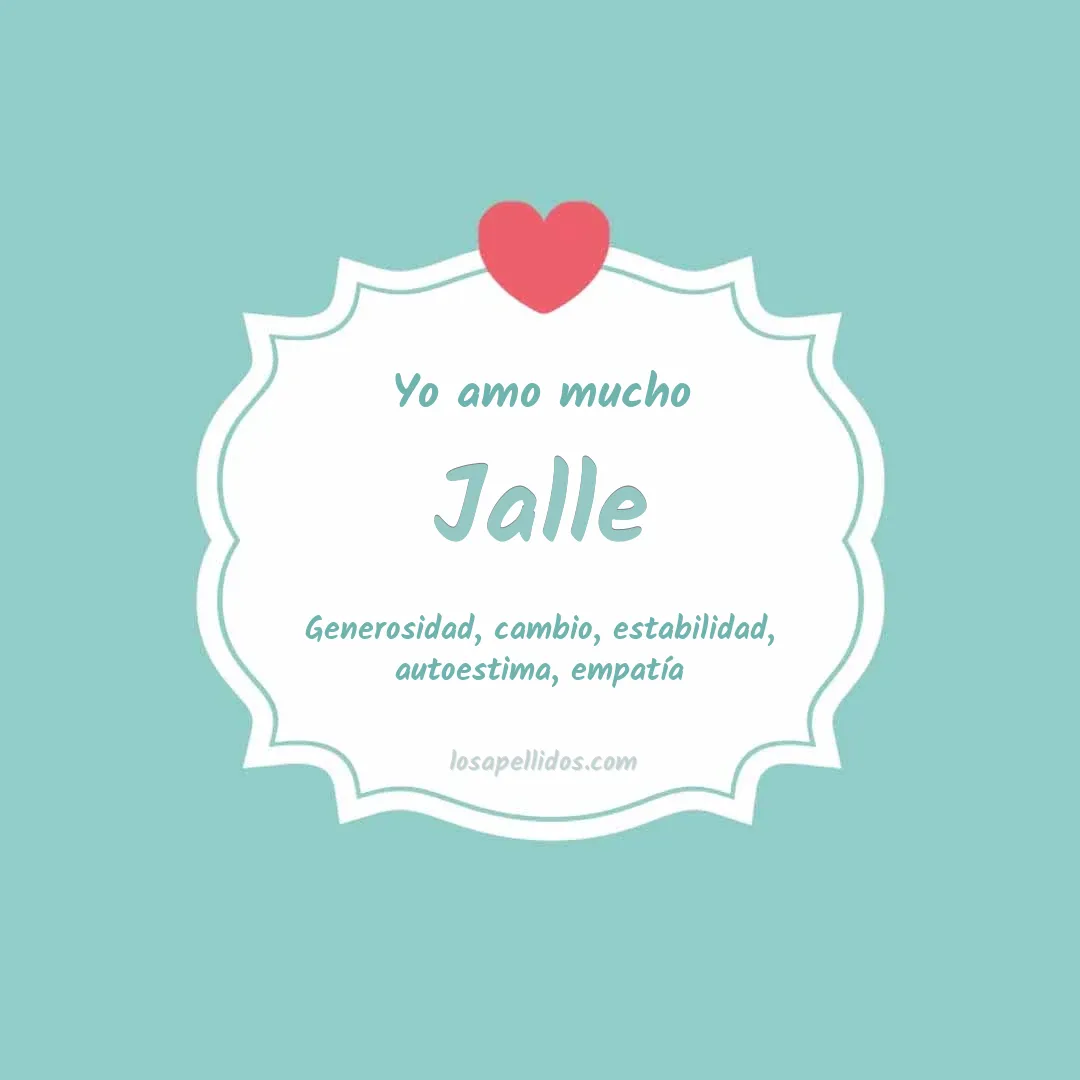 Yo amo mucho Jalle