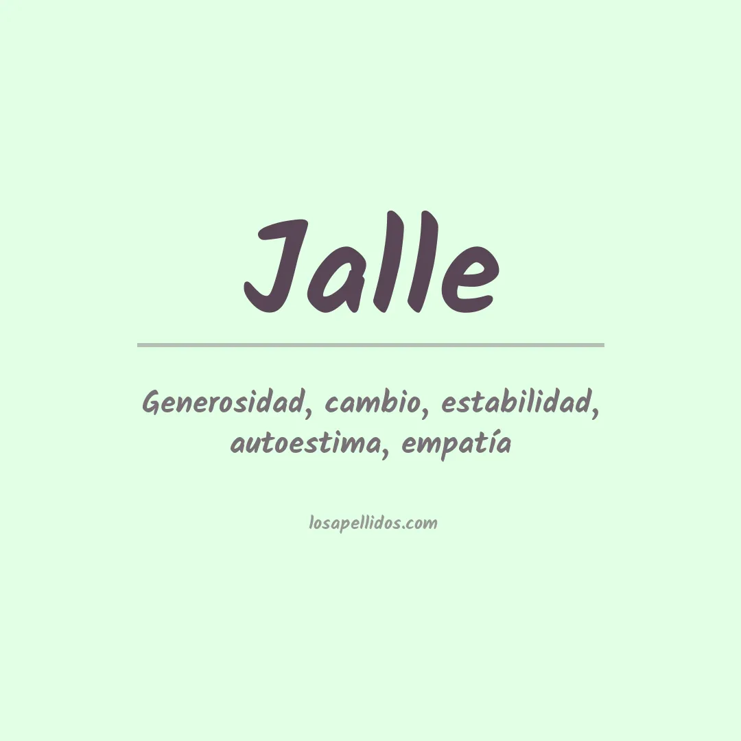 Apellido Jalle