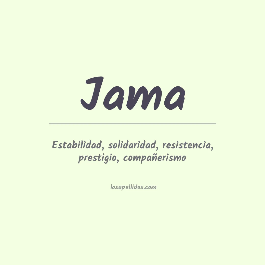 Apellido Jama