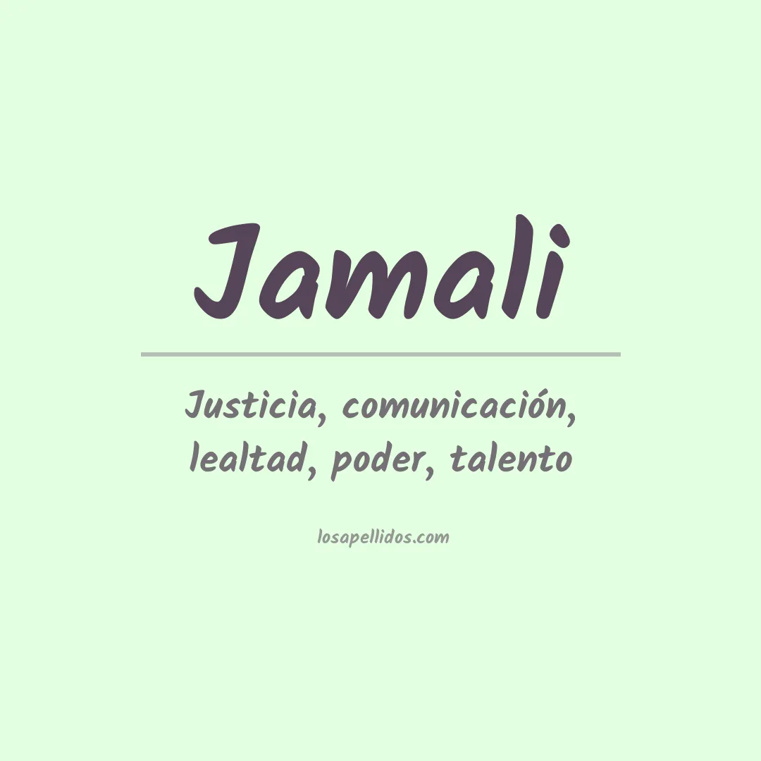 Apellido Jamali