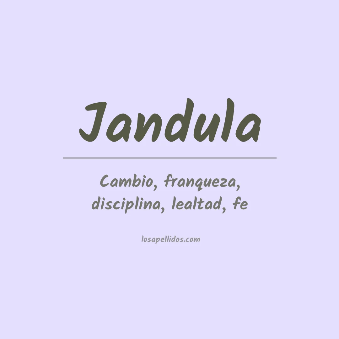 Apellido Jandula