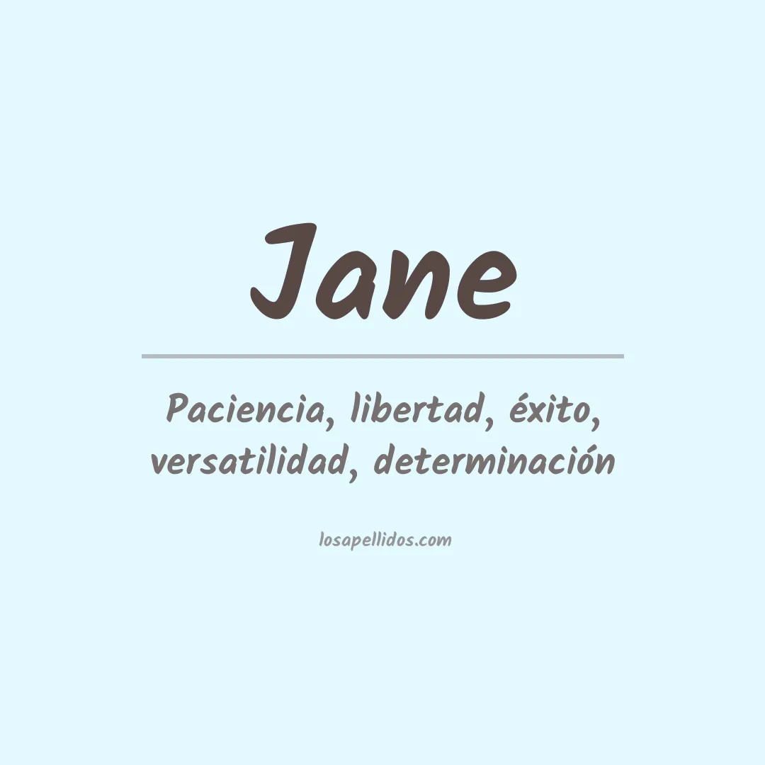 Apellido Jane