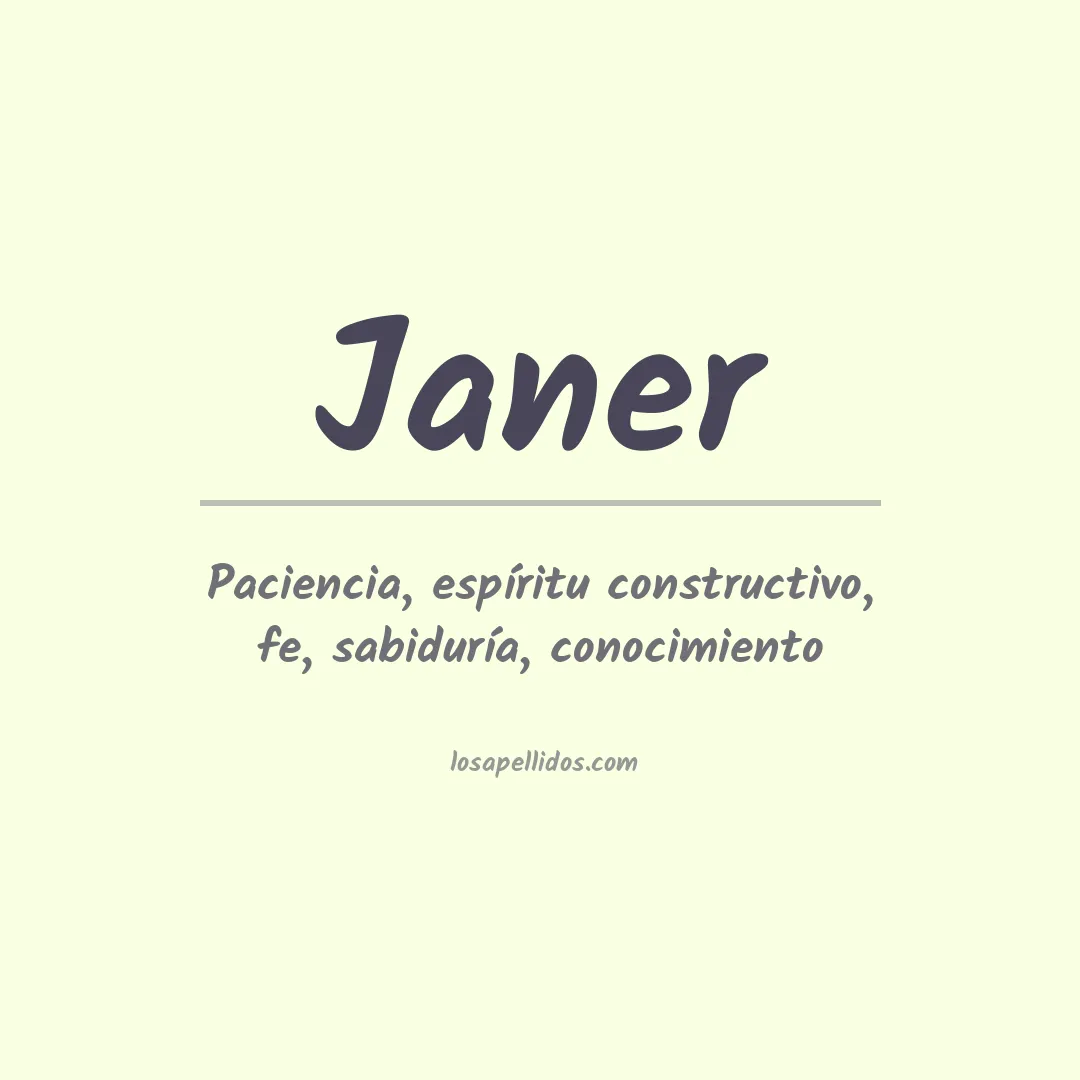 Apellido Janer
